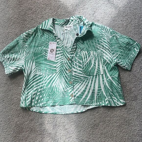 Panama Jack Women’s Linen Blend Tropical Blouse! - Picture 3 of 9